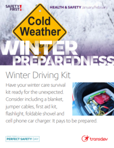 Cold Weather Preparedness Activity - Build a Winter Car Kit
